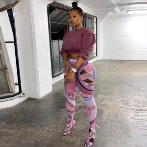 Baddie Shiny Leggings Pants